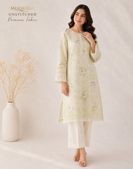 Premium Embroidered Unstitched Lawn Fabric (Shirt Only)