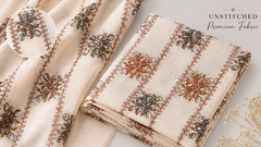 Premium Embroidered Unstitched Lawn Fabric (Shirt Only)